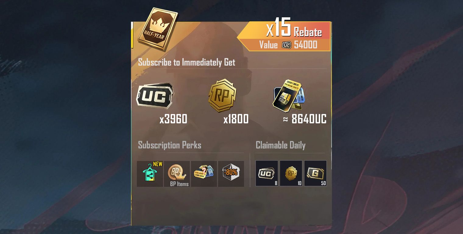 باقة Prime Plus (6 Months) - PUBG Mobile: حزم الشراء