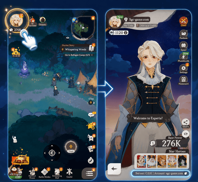شرح كيفية الحصول على Account ID الخاص بـ AFK Journey