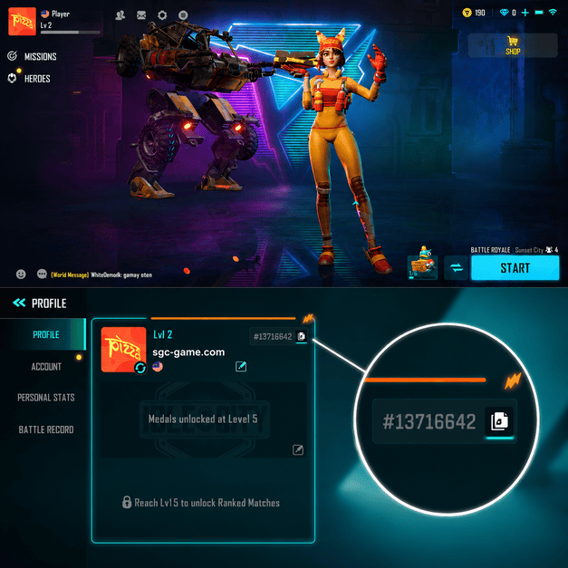 شرح كيفية الحصول على Player ID الخاص بـ Farlight 84