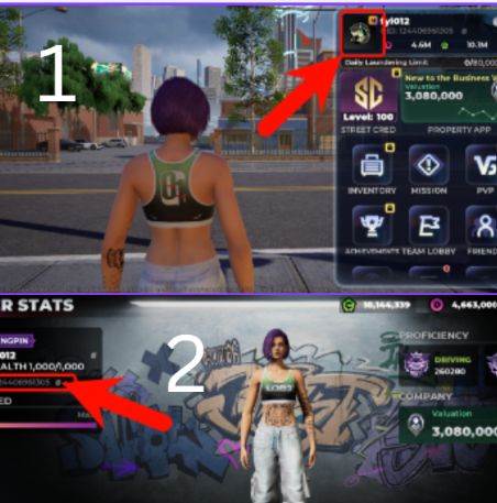 شرح كيفية العثور على UID في Gangstar Mirage City